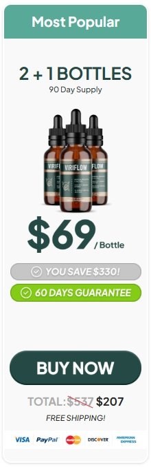 Order 3 bottles ViriFlow herbal prostate support